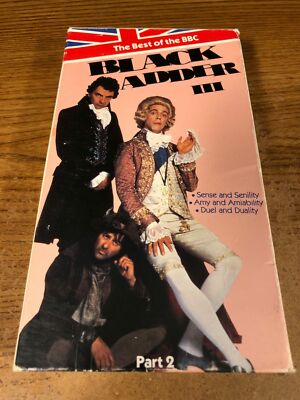 Black Adder 3 III Part 2 VHS VCR Video Tape Movie Used Rowan Atkinson BBC