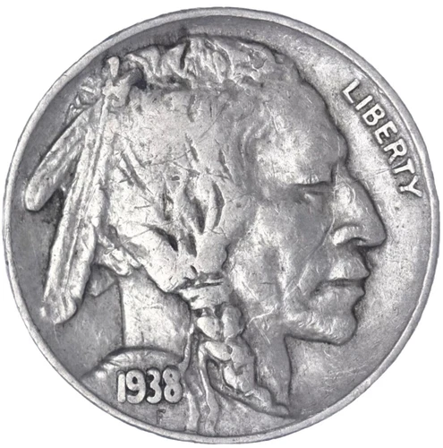 1938-D Buffalo Nickel Full Date FAST FREE SHIPPING