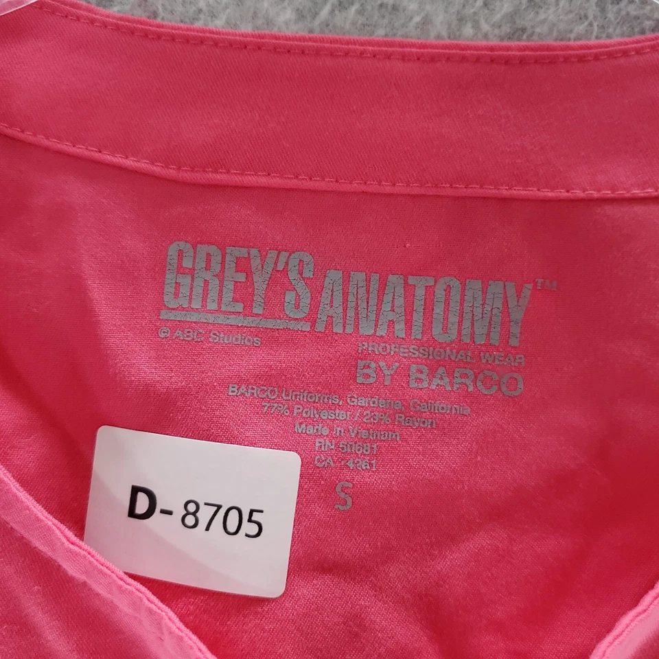 Grey's Anatomy by Barco 女式磨砂上衣小号粉色短袖口袋 — 第 2/4 张图片