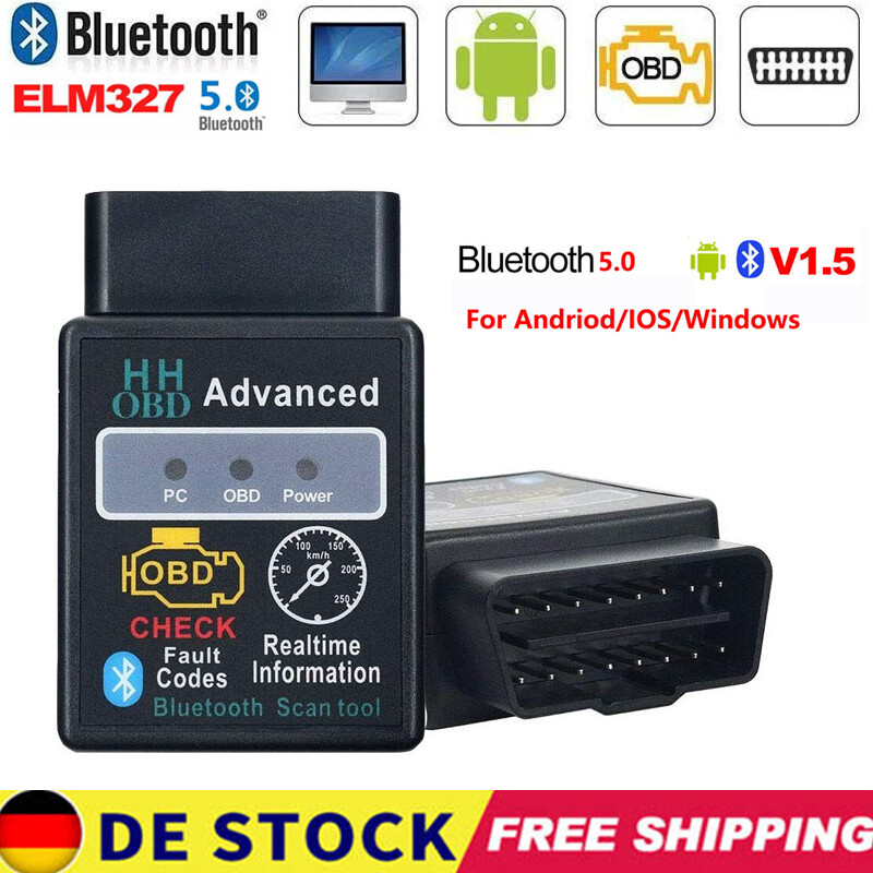 OBD2 Diagnosegerät Fehler Auslesegerät Bluetooth Auto Scan KFZ Diagnose
