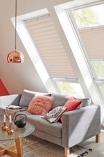 Sunlines Dachfenster-Plissee Crush, Blickdicht für Velux GGU/GGL