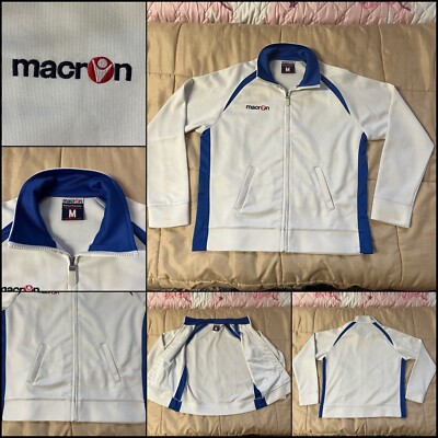 MACRON HELA SWEATSHIRTJACKE WEISS-BLAU GR. M