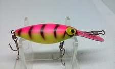 Storm Pre-Rapala Thinfin HOT N TOT Bengal Tiger Pink 3" H19 Crankbait Fish Lure