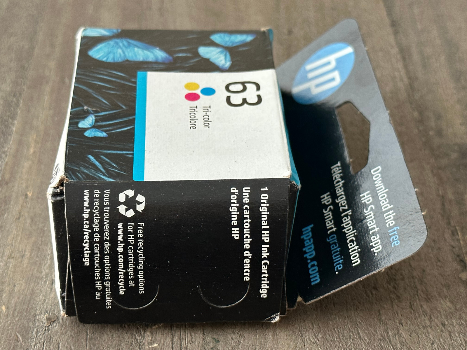HP 63 Tricolor Ink Cartridge, F6U61AN140 Expiry Jul 2024 or Later