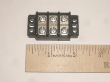 PHILMORE 13-1503 HEAVY DUTY 3 POLE 30A DUAL ROW TERMINAL BLOCK BARRIER STRIP 