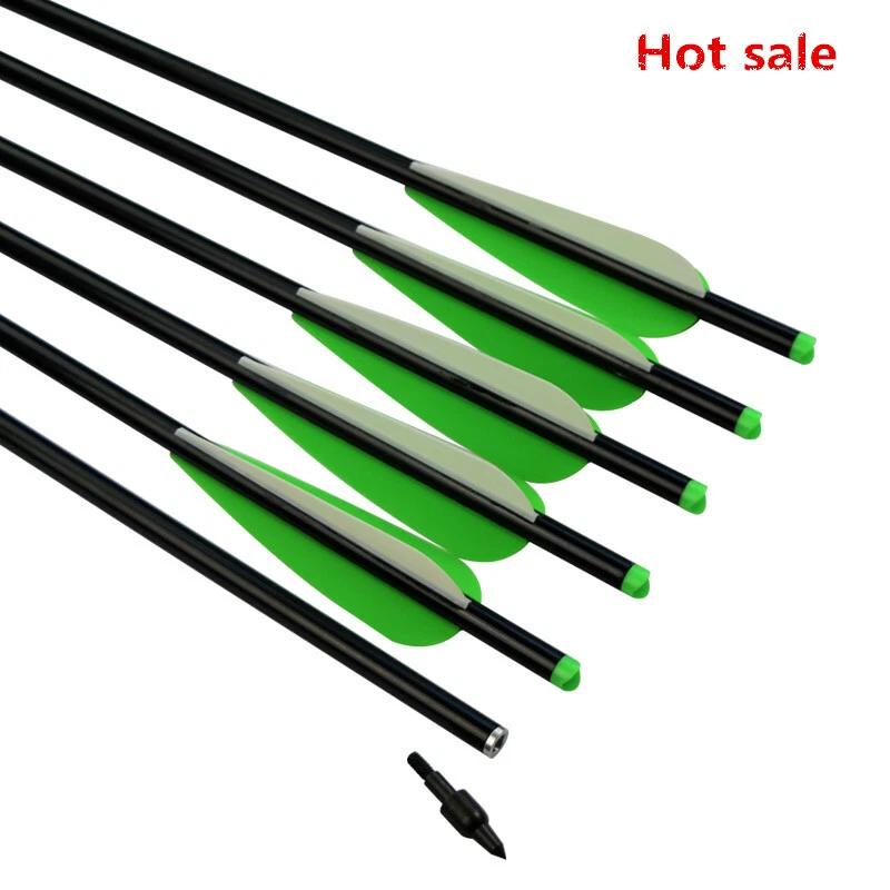 2219 eje de aluminio caza tiro con arco exterior pernos flecha de aluminio Foto 2 de 4