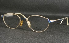 Vintage RODENSTOCK R25.26 C PALE GOLD /MULTICOLOR UNIQUE EYEGLASSES 51-17-135mm