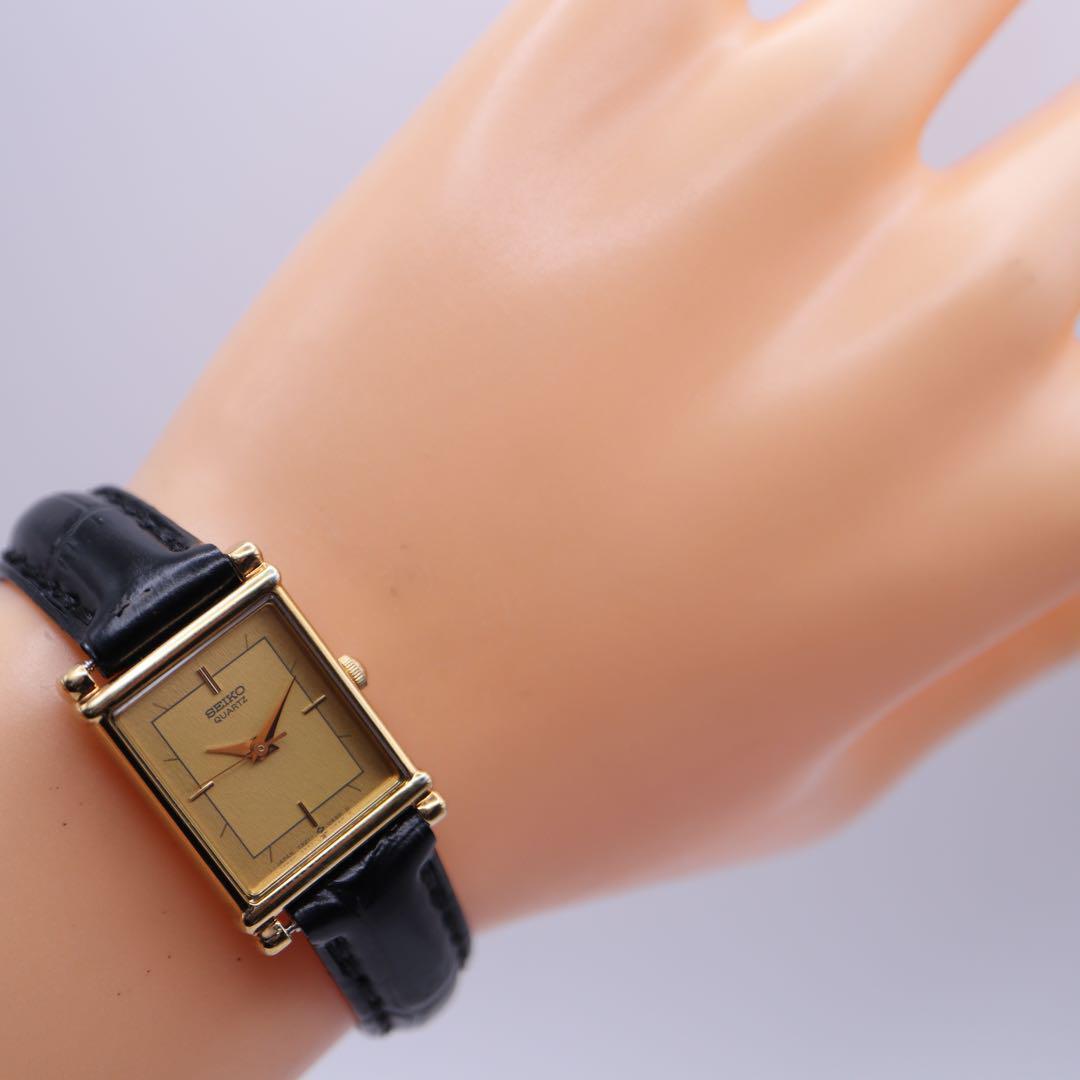 Seiko Square Gold Quartz Ladies Watch 1098 | eBay