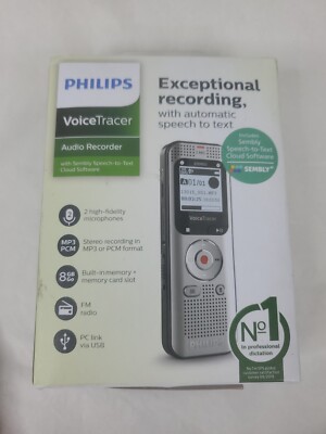 Philips DVT2015 8 GB Voice Tracer DVT2015 Digital Recorder with Sembly New