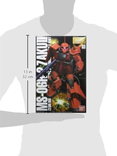 BANDAI MG 1/100 MS-06R-2 Johnny Raiden Zaku II Mobile Suit Gundam - Picture 2 of 2