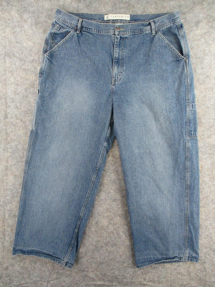 ◆MOONDAL◆ Carpenter Denim in Blue FULL BLUE Carpenter Denim Jeans, Relaxed Fit, Utility Pocket