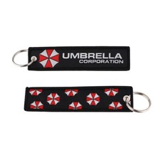 Resident Evil Umbrella Corporation Embroidered Double Sided Key Tag Keychain