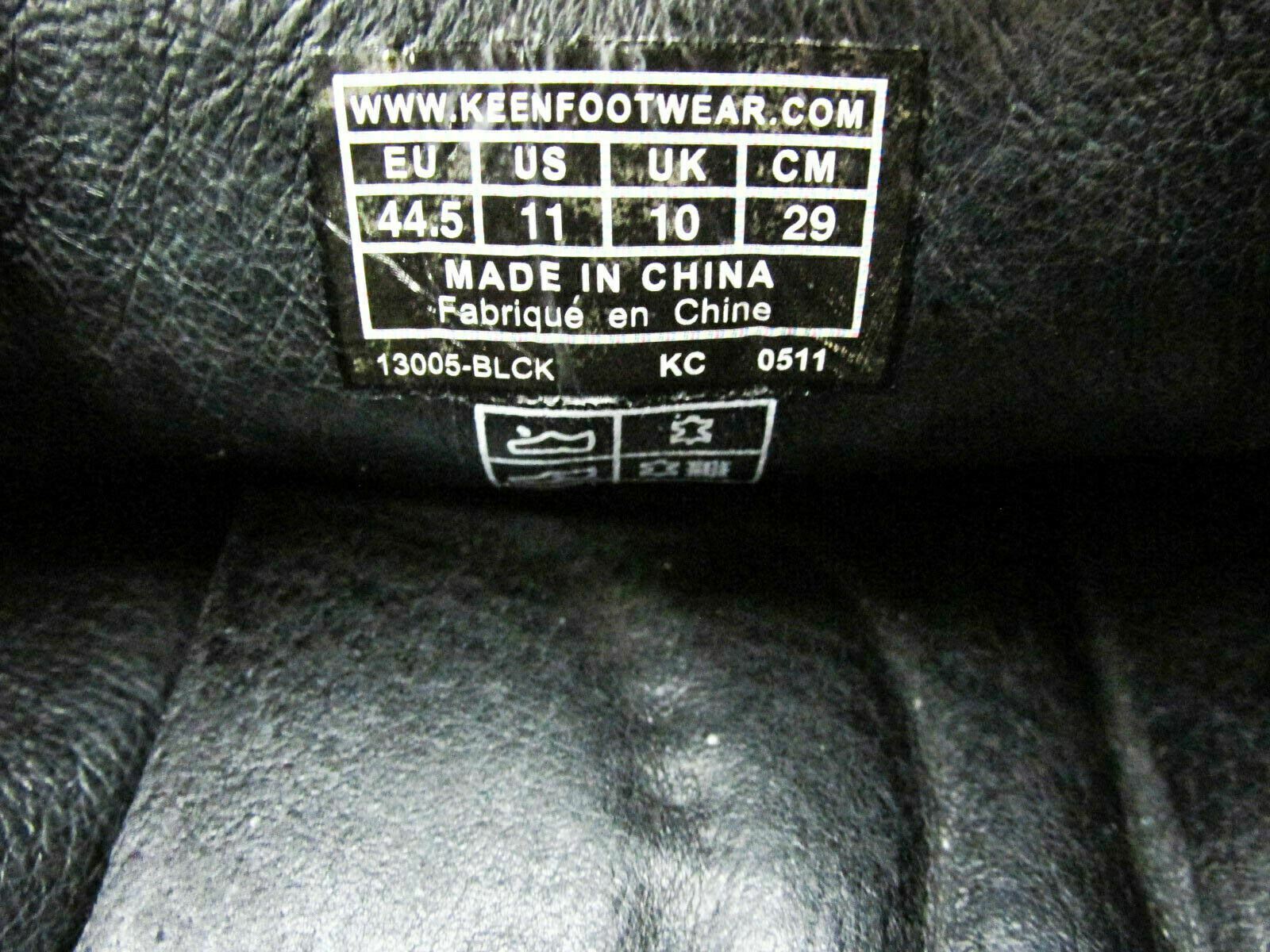 Scarpe uomo Keen Denver taglia 11M nere Oxford sneaker usate qp