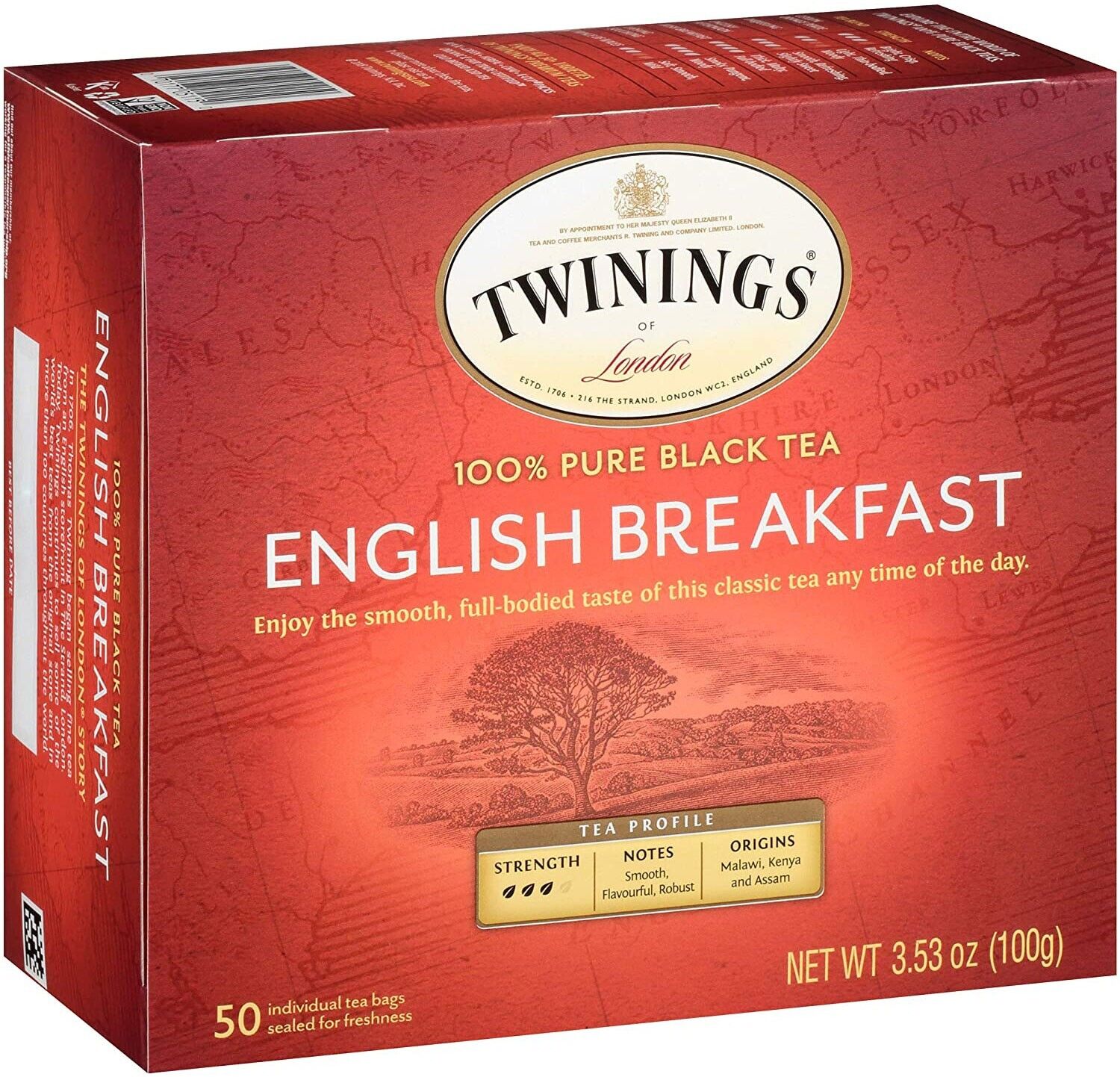 Twinings English Breakfast Pure Black Tea - 50 bags