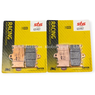 2x Pairs SBS Sinter Front Brake Pads for Suzuki GSF 1250 Bandit 2006-18 - 631RST