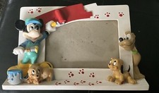 Walt Disney Co 5.5" X 7" MICKEY MOUSE  PLUTO Picture Frame