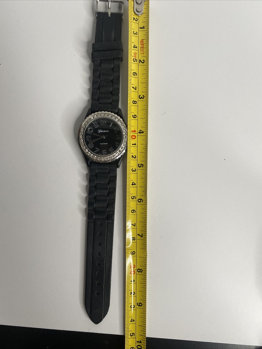 Montre Femme Vintage Geneva Platinum 6886LC - Boîtier 41mm Blanc - Pile Neuve