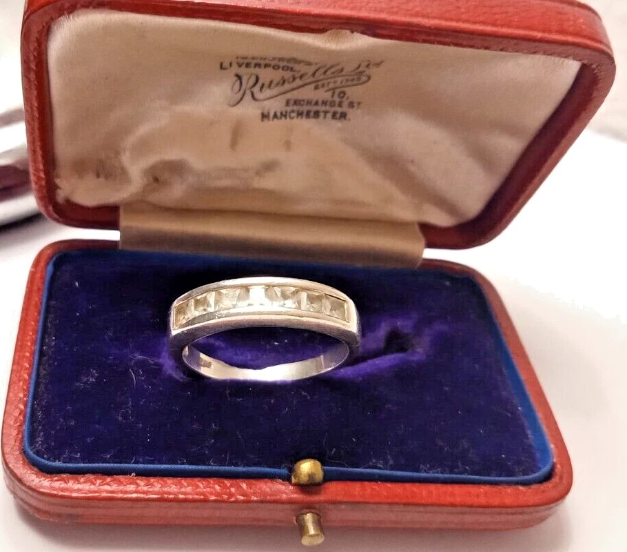 Stupendo ANELLO in ARGENTO Sterling 925 con zirconi bianchi Vera Fede mis 15 - Immagine 2 di 4