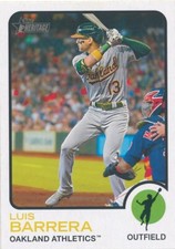 #651 LUIS BARRERA 2022 Topps Heritage High Number OAKLAND ATHLETICS