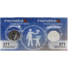2 x 371 Batteries Replacement Watch Battery Equivalent Renata