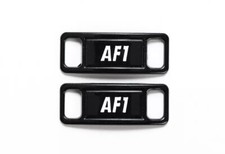 Nike AF1 Replacement Lace Tags Shoe badge Air Force Ones Black & White Panda 🐼