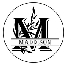 Monogram Embosser Custom Shiny EZ-Seal Round Monogram Embosser With Name