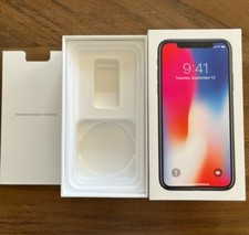 EMPTY Apple iPhone X Space Gray 64B Box Only No Phone