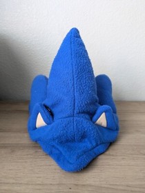 Sonic The Hedgehog Costume Headpiece Fleece Hat Accessory & TShirt L Youth