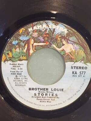 STORIES 7'' 45 RPM ''Brother Louie'' & ''What Comes After'' VG Condition