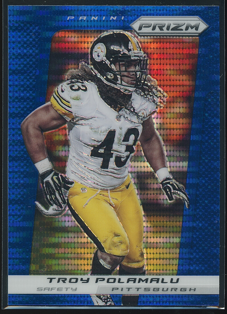 Troy Polamalu 2013 Panini Prizm Prizms Blue Pulsar