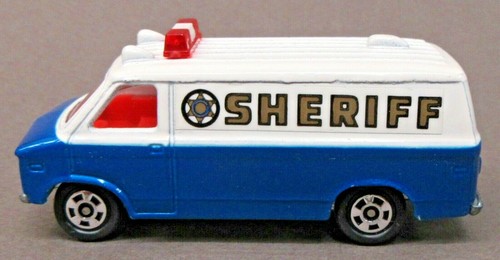 Tomica F22 CHEVY VAN SHERIFF blue/white U.S. Issue diecast mint - Picture 2 of 5