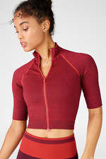 Fabletics Jenny Seamless Jacket Only Cherry Red Size M (rel19 Dec, 2020)