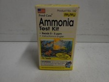 KIT DE TEST D'AMMONIAC SOIN DES ÉTANGS LIT 0-5 PPM 75 TESTS