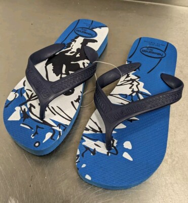 Mens Havaianas Surf Flip Flop Thongs UK Size Brand New Blue