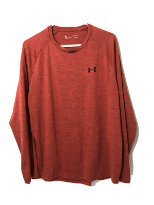 Under Armour Mens Large Long Sleeve HeatGear Maroon