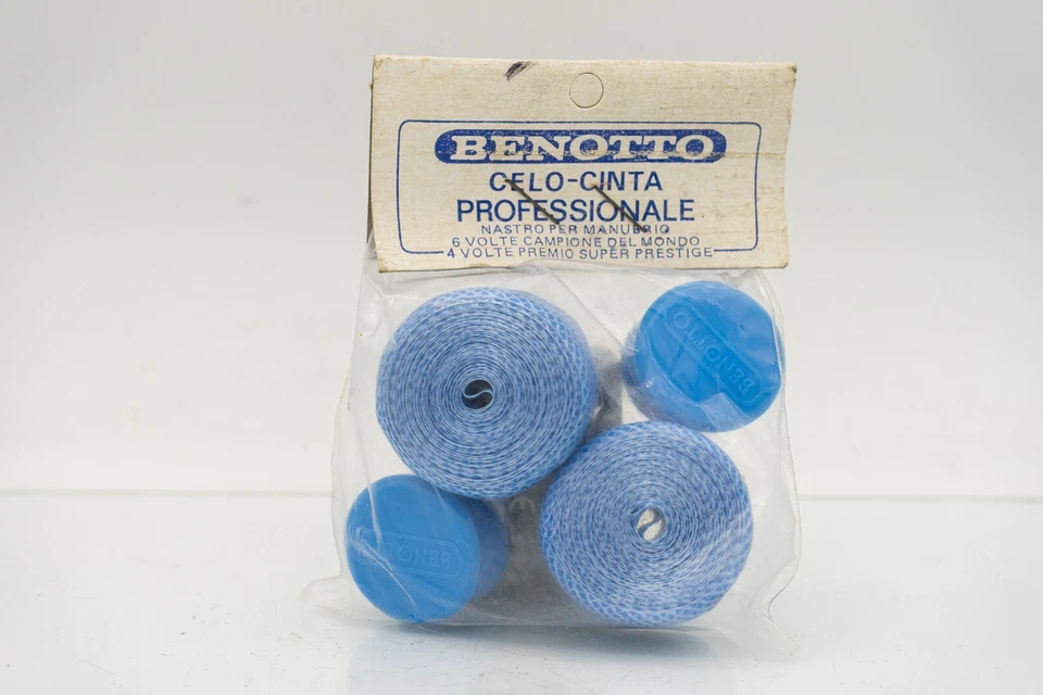 Fita de guidão de violoncelo texturizada azul NOS BENOTTO VINTAGE BICICLETA DE ESTRADA ANOS 70 ANOS 80 ANTIGA - Imagem 2 de 4