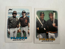 (2) 1988 TOPPS TEAM LEADERS-PIRATES BONDS/BONILLA#231-PADRES GWYNN/SANTIAGO#699