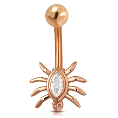 Edelstahl Piercing Bauchnabel G-1.6mm Banane Barbell Zirkonia belly y-ocm537