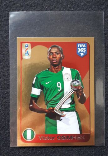 Victor Osimhen Fifa 365 2015 ROOKIE #214 #161 #157 2019/2020 GOLDEN & CHROME LOT - Picture 1 of 8