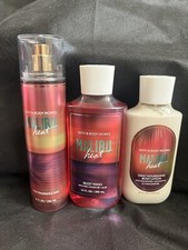 3 Bath  Body Works Malibu Heat Fine Fragrance Mist Body Wash Lotion