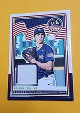 2025 Panini USA Baseball Stars and Stripes Graham Schlicht Game Used Jersey