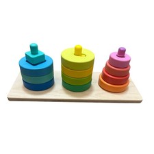 Lovevery Twist and Pivot Pattern Puzzle missing one blue ring