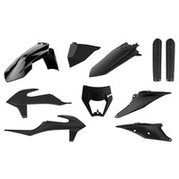 Schwarzer Polisport Kunststoffkit - KTM EXC/EXC-F