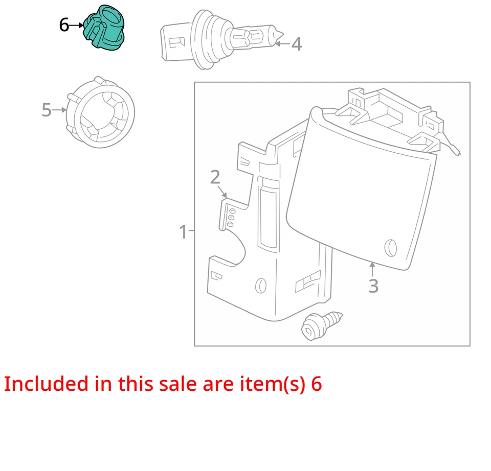 FARO DODGE B2500 B250 1994-1995 3 VÍAS ALTO BAJO INSU 4439078 - NUEVO OEM Foto 2 de 3