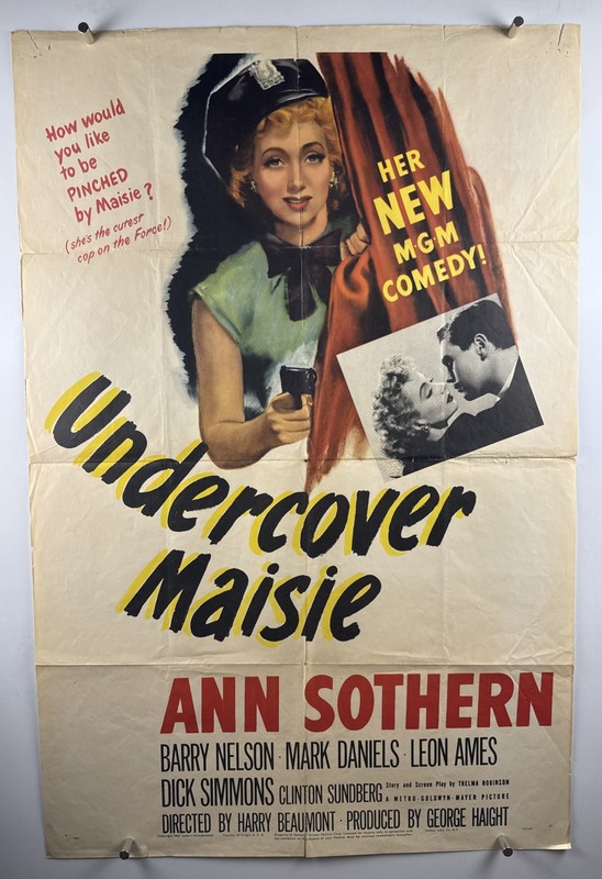 UNDERCOVER MAISIE Movie Poster (Good) One Sheet 1947 Ann Sothern 28785