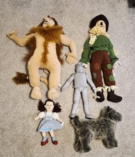 The Wizard of OZ NANCO Plush Stuffed Set DOROTHY SCARECROW LION TIN MAN TOTO