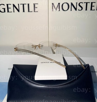 GentleMonster Sunglasses Oval BOLD - Node 030 Gold Frame Clear
