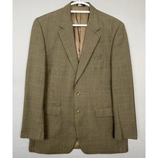 Lauren Ralph Lauren Blazer Mens 42L Brown Wool Suit Sport Coat Vintage 90s Y2K