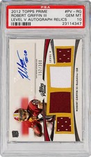 2012 TOPPS PRIME LEVEL V AUTOGRAPH RELICS #PV-RG ROBERT GRIFFIN III /300