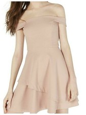 SPEECHLESS Womens Fit + Flare Mini Dress Pink Cap Sleeve Party Juniors 9